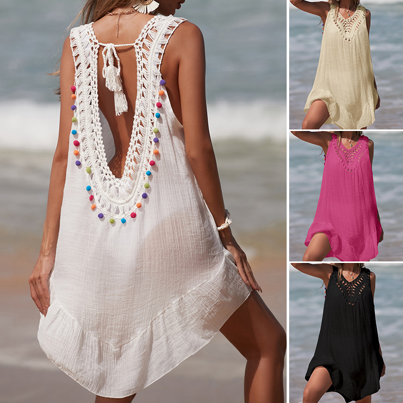 Woodworking Women - Women V-Neck Backless Hollow Out Short