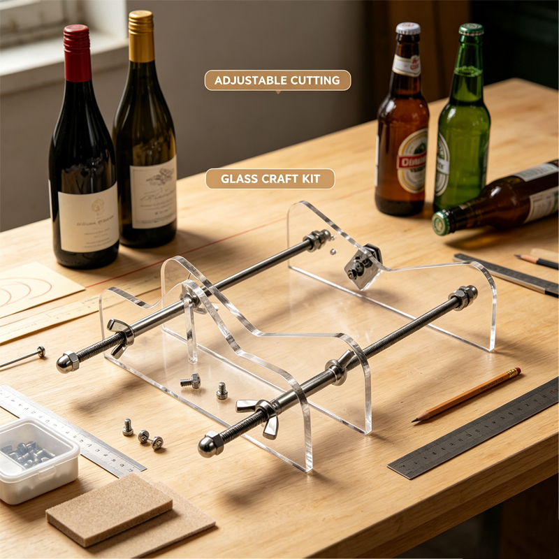Woodworking Gift Ideas - New Glass Bottle Cutter Tool, Adjustable