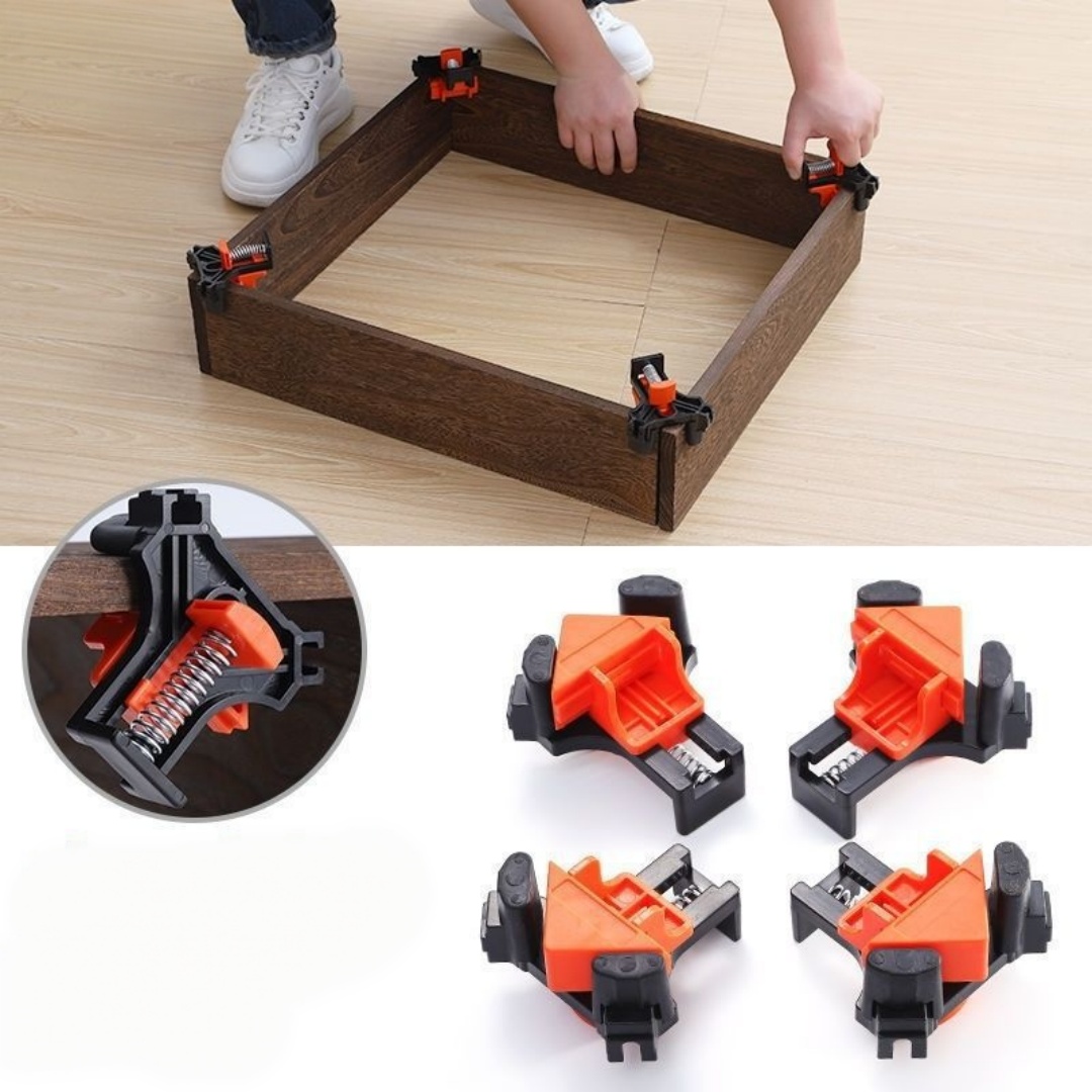 Woodworking Workshop - 4pcs 90° Right Angle Clamp Fixing