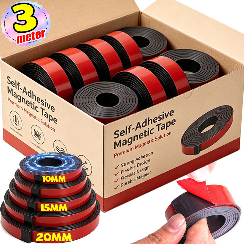 Woodworking Mask - DIY 10/15/20mm Self Adhesive Magnetic Strip