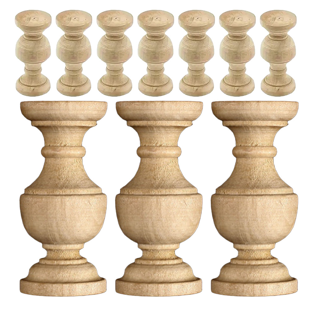 Woodworking Kitchen Projects - 10Pcs Decorative Unfinished Wooden Spindles for