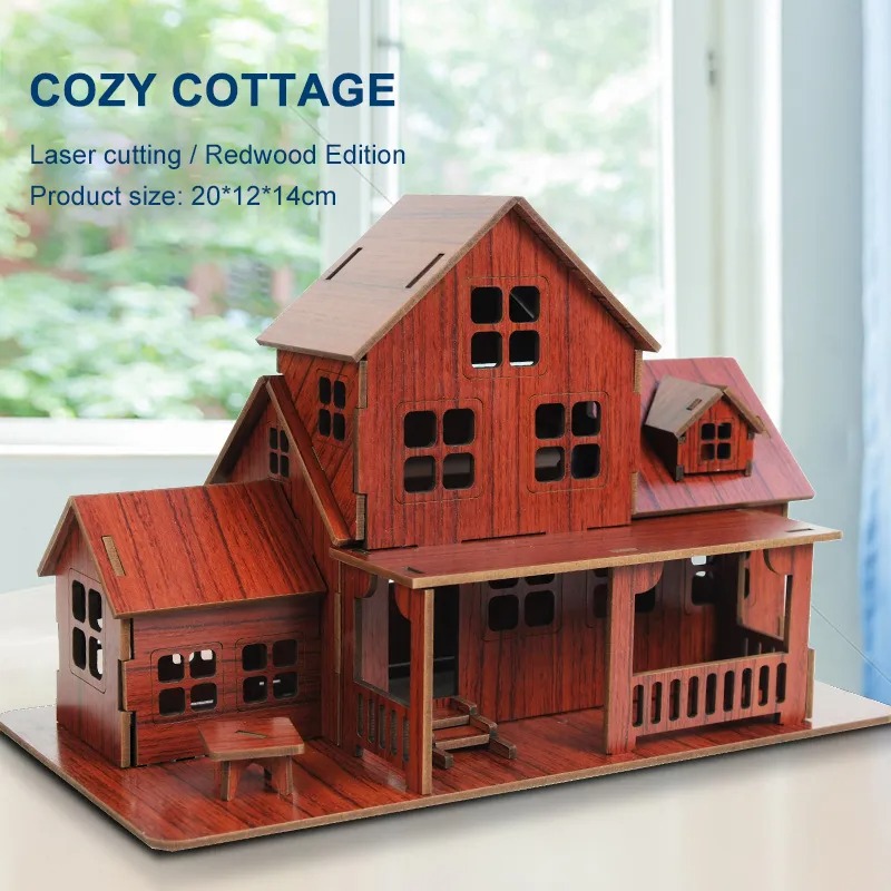 Woodworking For Beginners - 3D Wooden Puzzle Model GamesCozy Cottage
