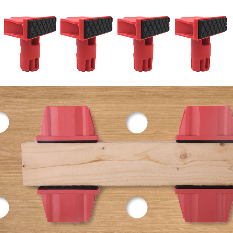 Woodworking Essential Tools - 4Pcs Plastics Bench Dogs, 20mm Diameter