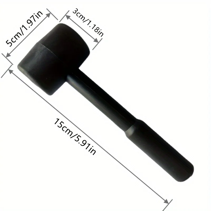 Woodworking Gift Ideas - Black rubber mallet - durable and