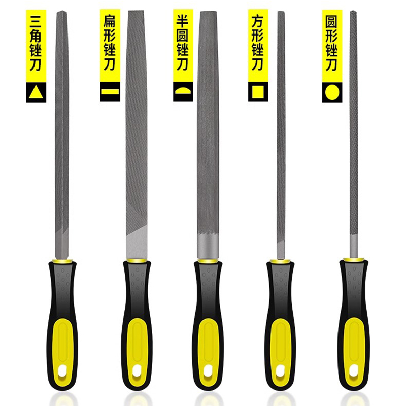 Woodworking Files And Rasps - Industrial Steel Files Set Flat/Round/Half Round/Triangle/Square