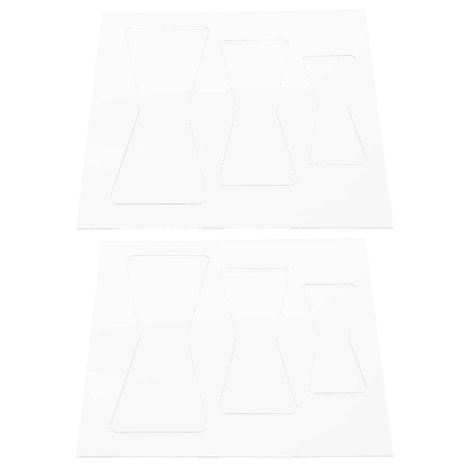 Woodworking Router Templates - 2Pcs Acrylic Woodworking Template Set Clear
