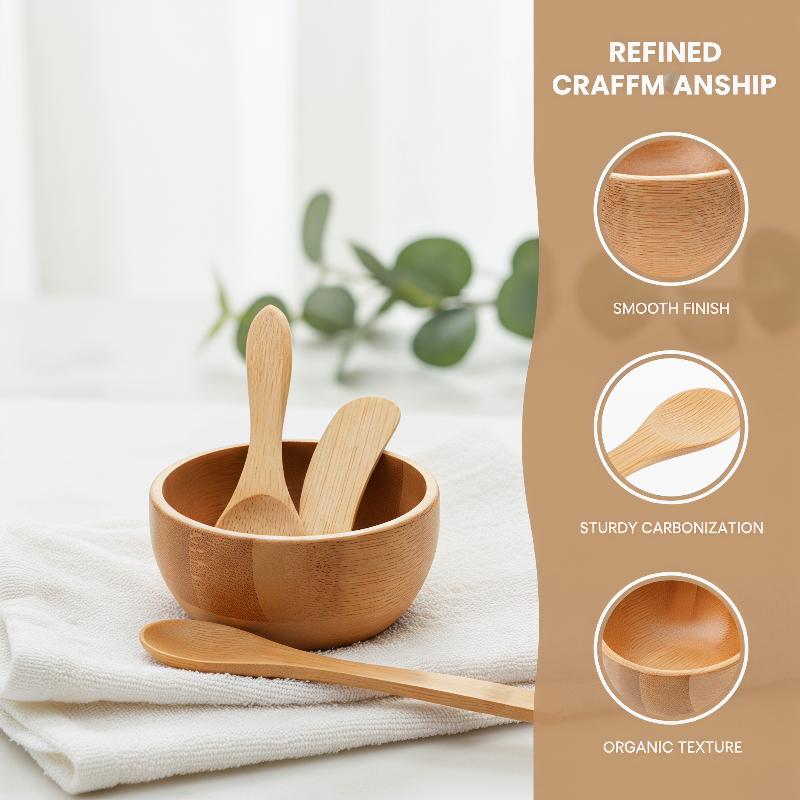 Woodworking Mask - 3pcs Mini Size Bamboo Diy Face