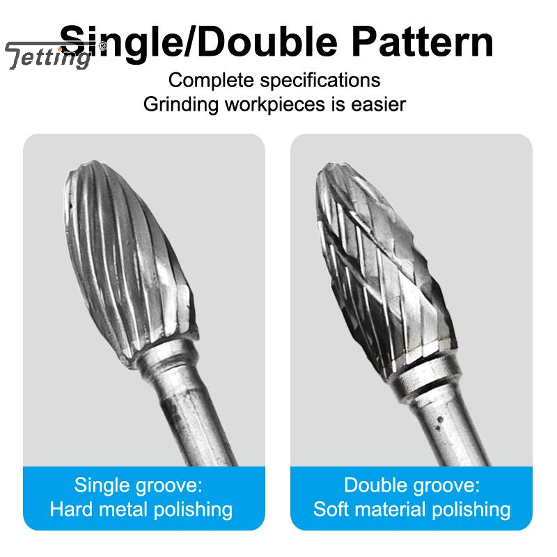 Woodworking Files And Rasps - 10Pcs Tungsten Carbide Burr Kit Burr