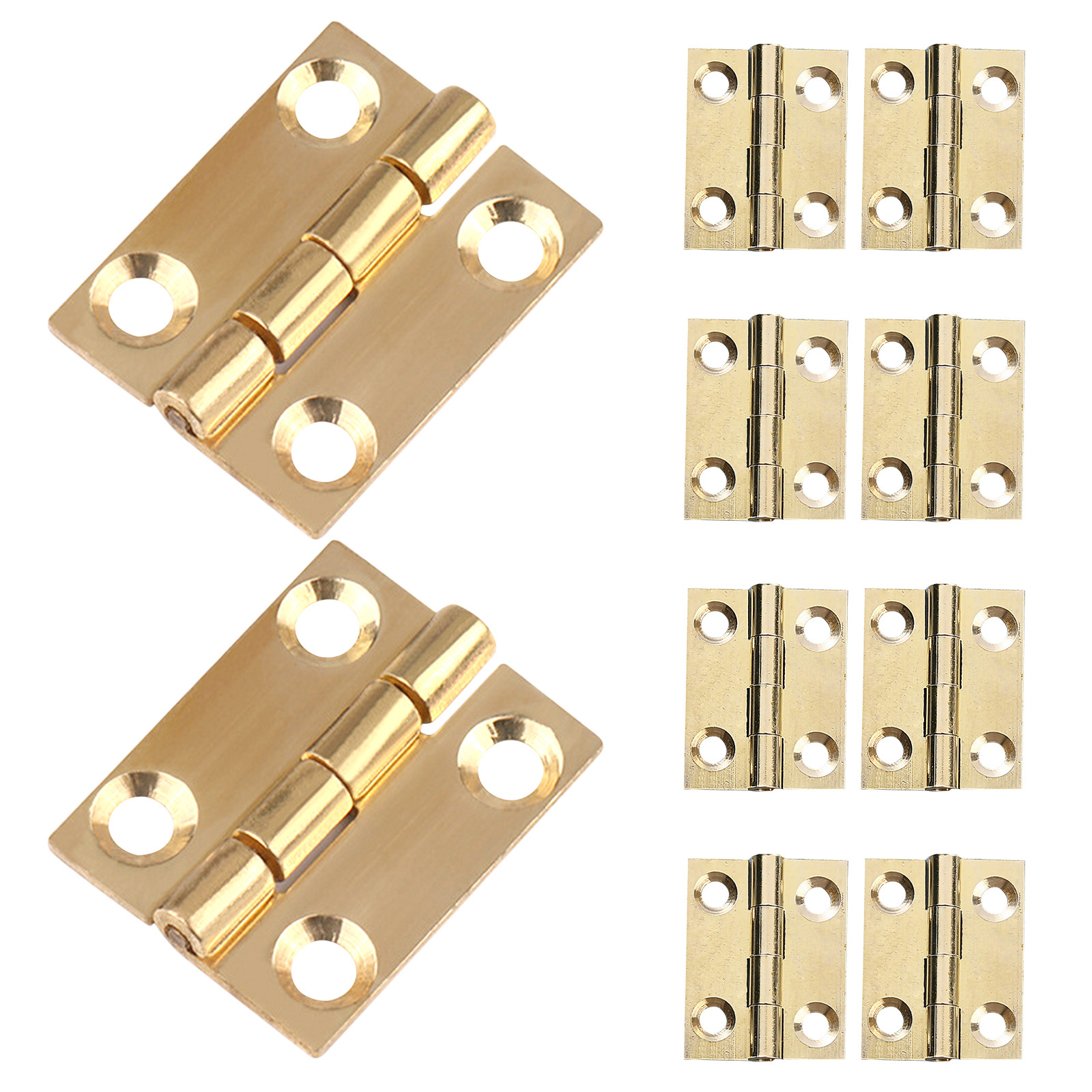 10Pcs Brass Cabinet Door Hinge - Woodworking Kitchen Projects 评论和价格