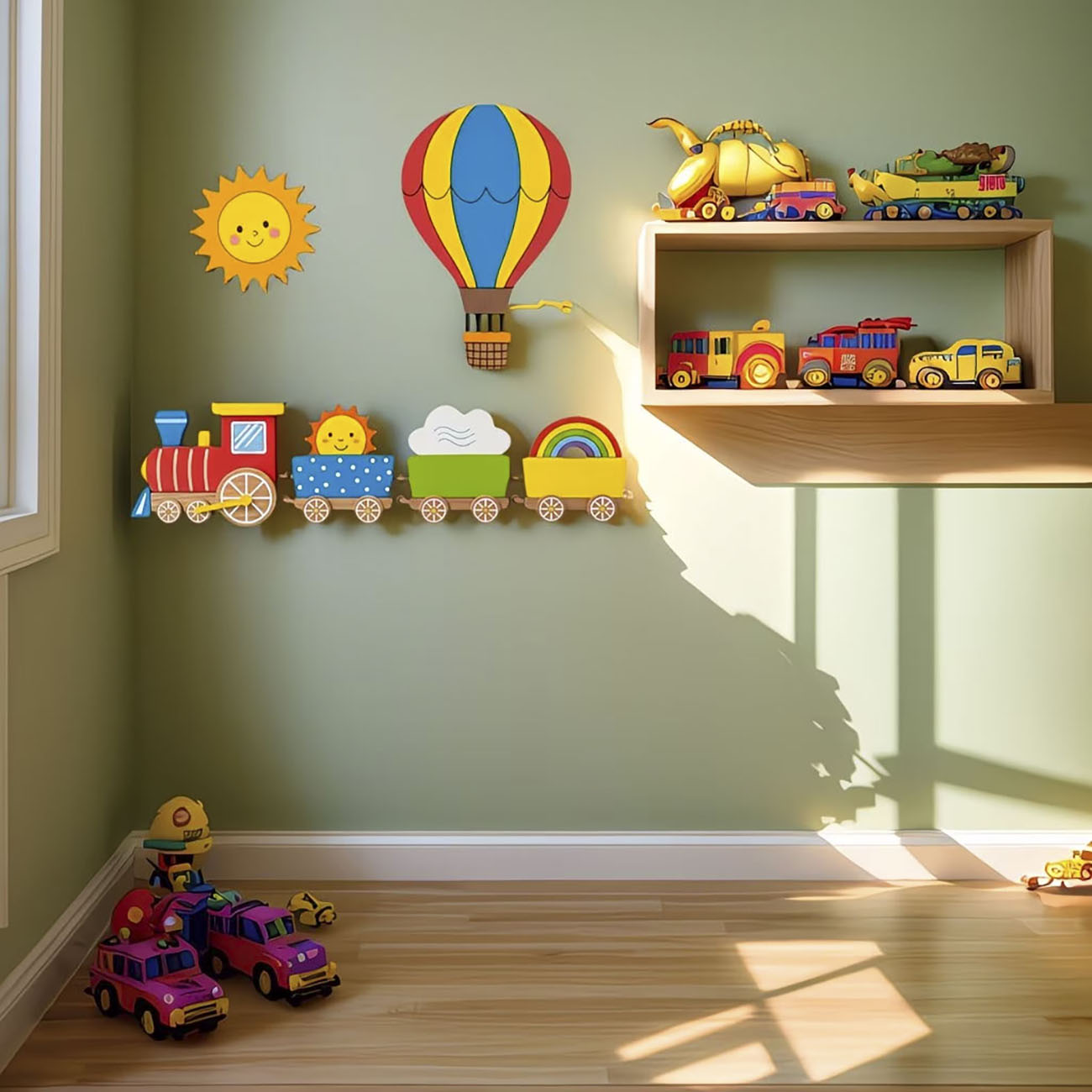 6Pcs Wooden Kids Wall Decor Se - Woodworking For Beginners 评论和价格