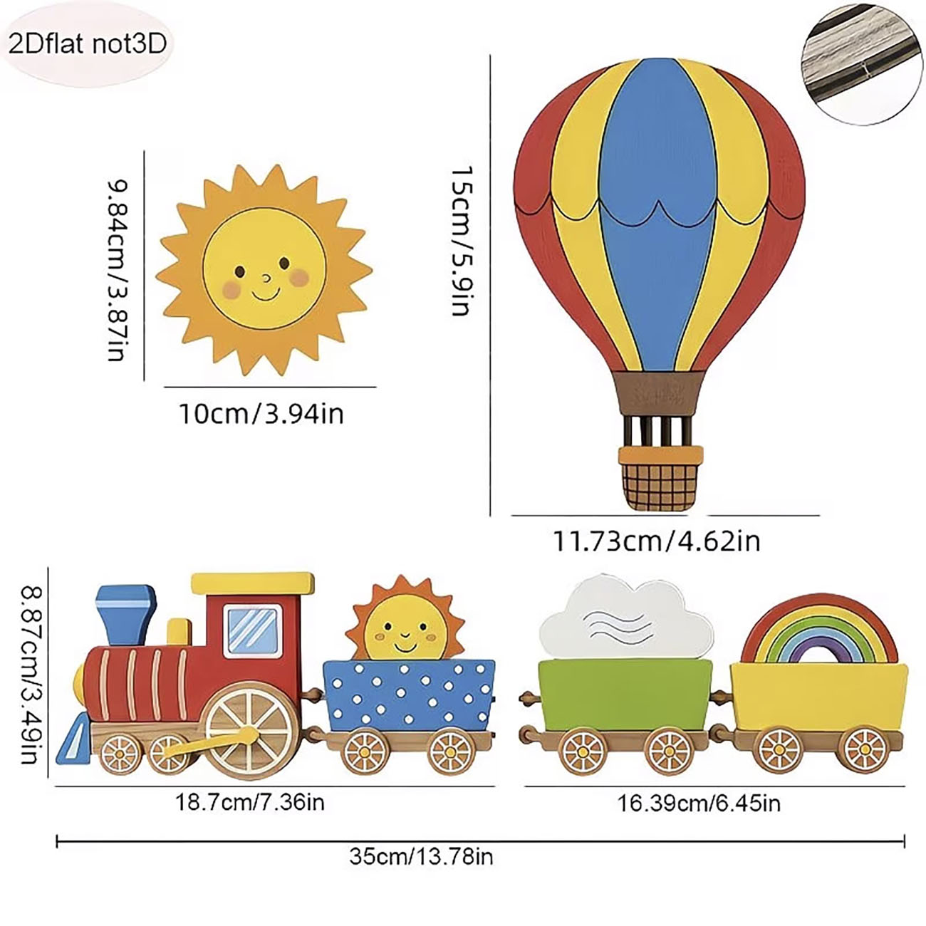 6Pcs Wooden Kids Wall Decor Se - Woodworking For Beginners 评论和价格