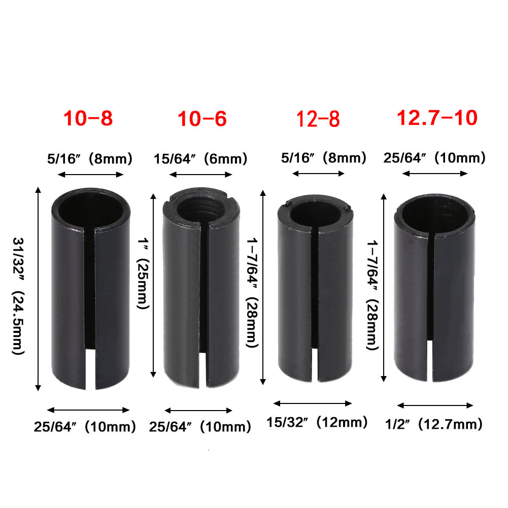 JGZUI Shank Reducer Collet Sle - Woodworking Router Templates 评论和价格