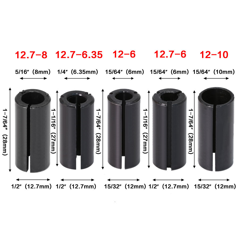 JGZUI Shank Reducer Collet Sle - Woodworking Router Templates 评论和价格