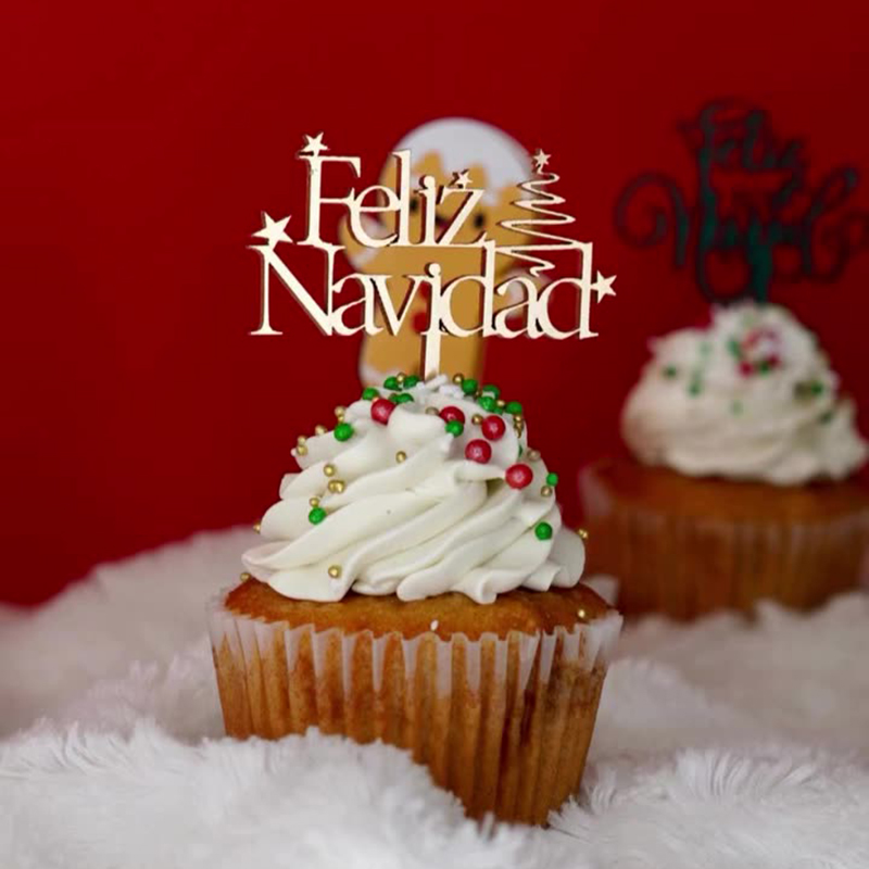 Spanish Festive Printed Wooden - Woodworking Xmas Decorations 评论和价格