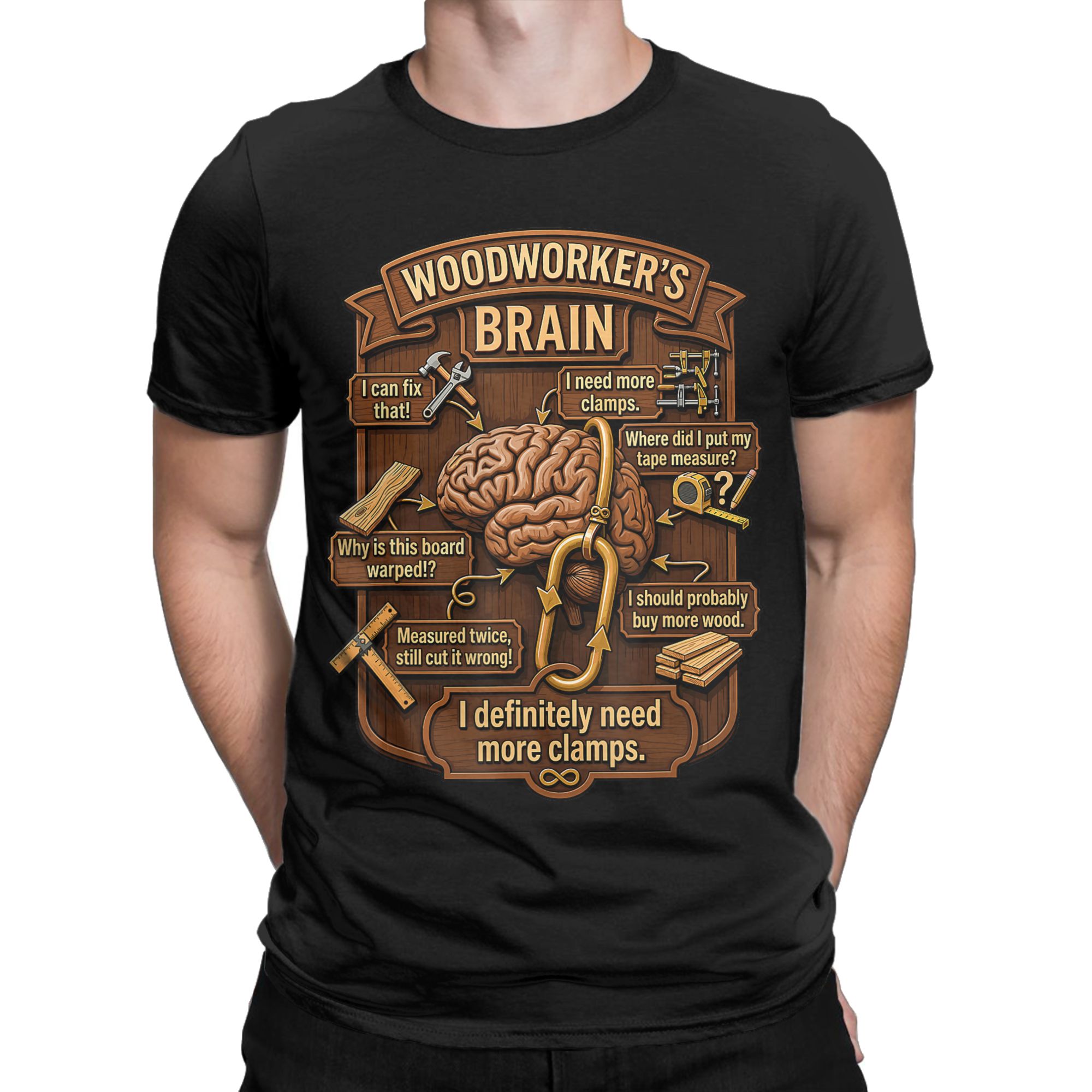 Woodworker Brain Funny Woodwor - Woodworking Gift Ideas 评论和价格