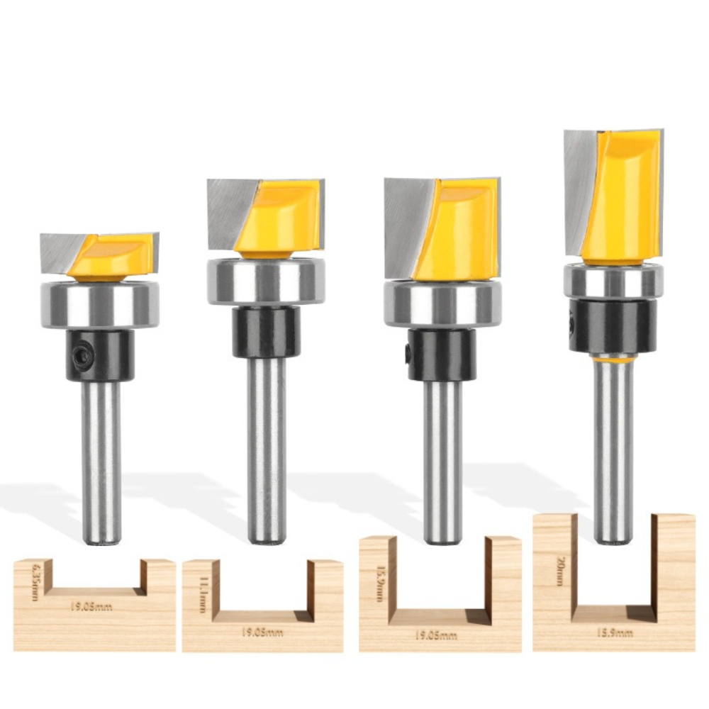 1/4Inch Shank Flush Trim Route - Woodworking Router Templates 评论和价格