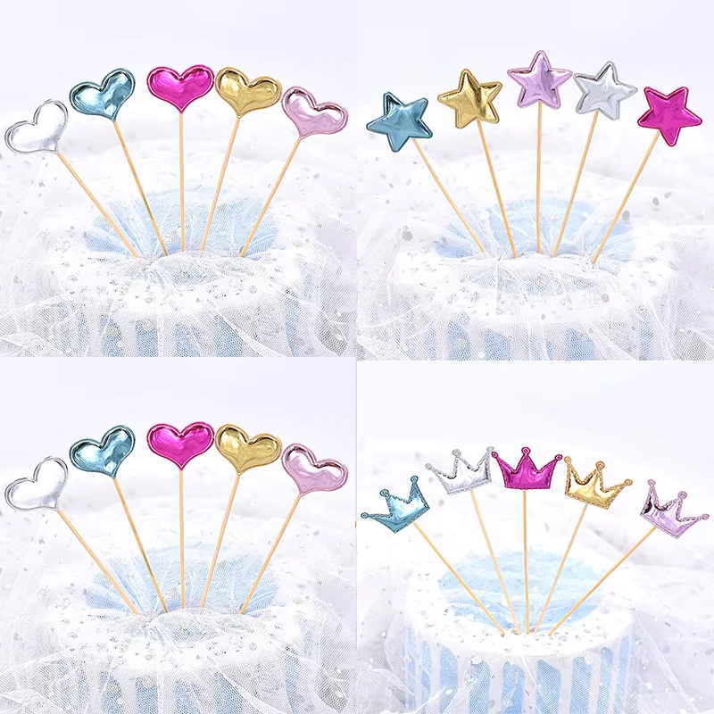 50pcs Cake Topper Crown Heart  - Woodworking School 评论和价格
