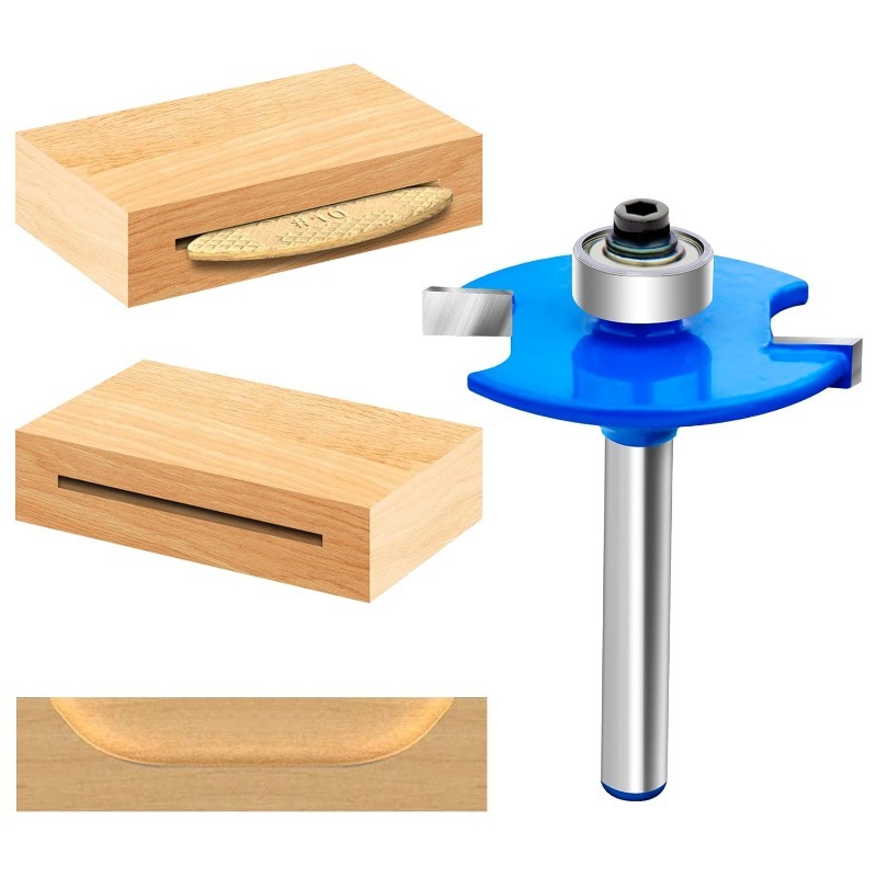 For 1pc 6.35mm Shank T-Sloting - Woodworking Router Templates 评论和价格