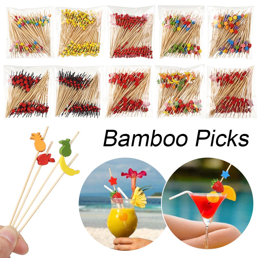 100Pcs Disposable Bamboo Picks - Woodworking School 评论和价格