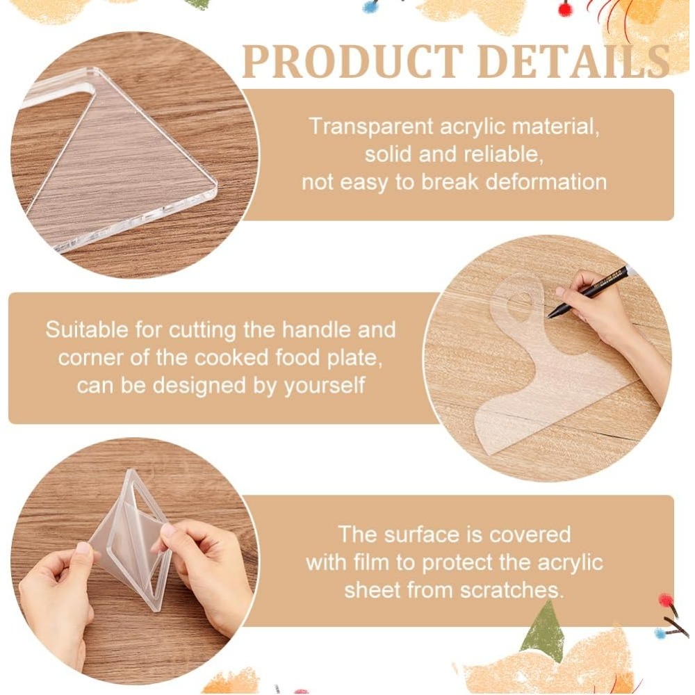 7Pcs Charcuterie Template Acry - Woodworking Router Templates 评论和价格