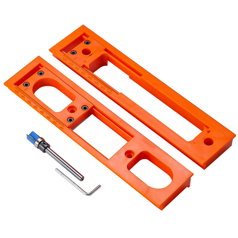 1Pc Hinge Mortise Template Inv - Woodworking Router Templates 评论和价格