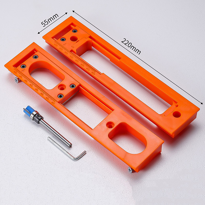 1Pc Hinge Mortise Template Inv - Woodworking Router Templates 评论和价格