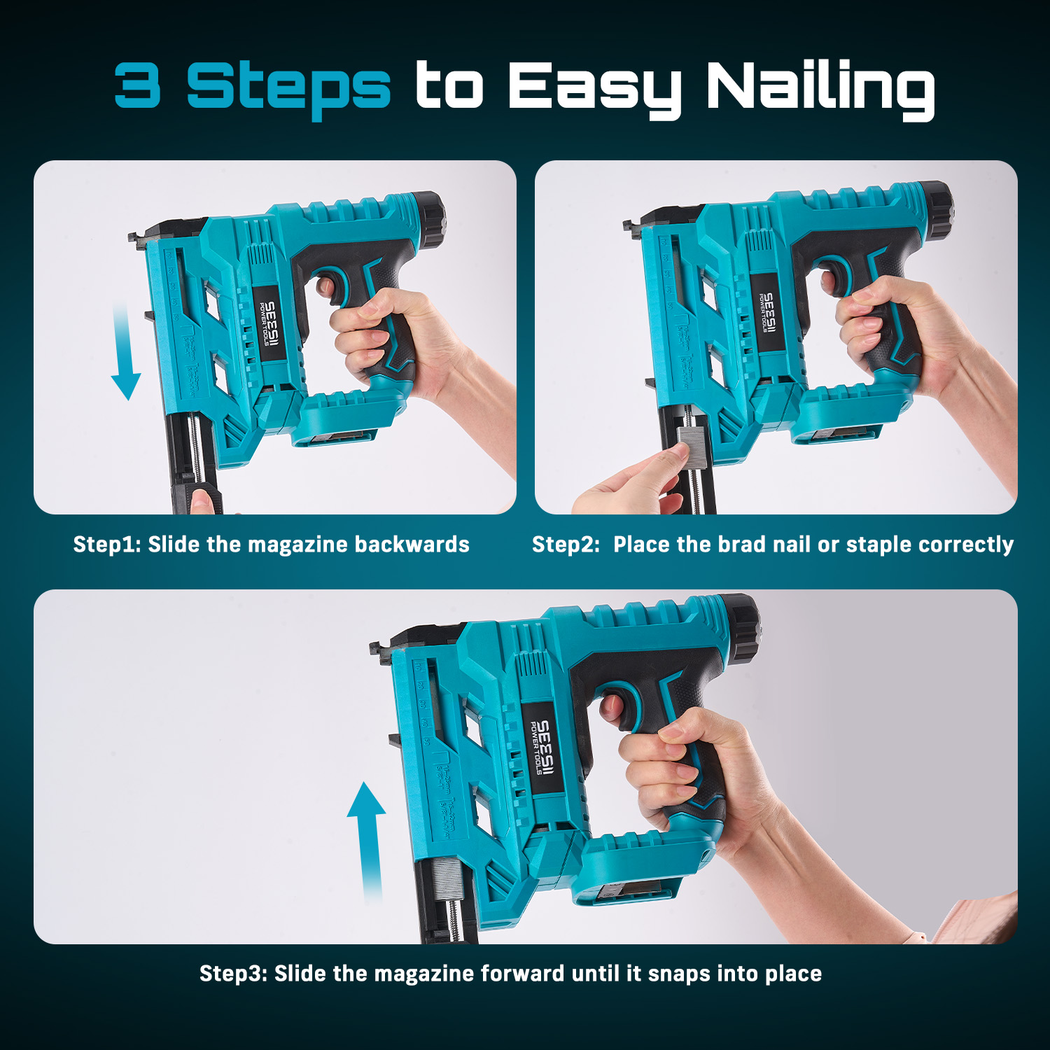 SEESII Electric Nail Gun Cordl - Woodworking Essential Tools 评论和价格