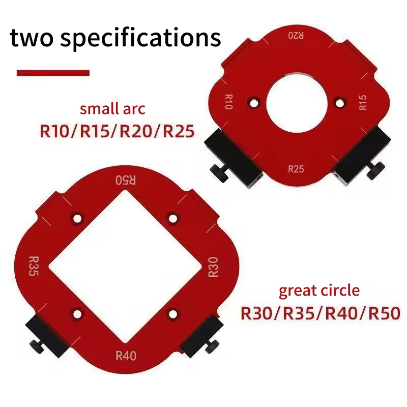 2Pcs Aluminum Alloy Radius Jig - Woodworking Router Templates 评论和价格