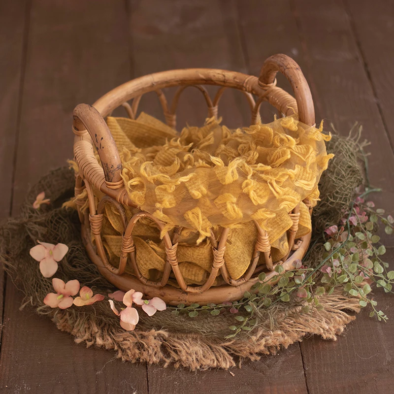 Baby Rattan Basket Newborn Pho - Woodworking Veneer 评论和价格