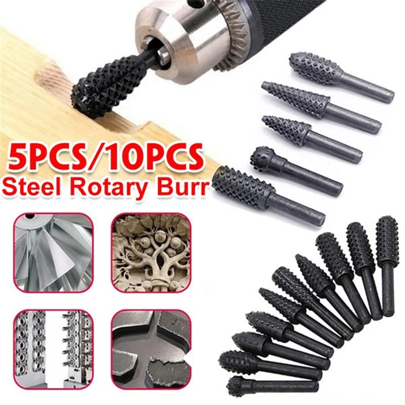5PCS/10PCS 6mm Shank Rotary Bu - Woodworking Files And Rasps 评论和价格