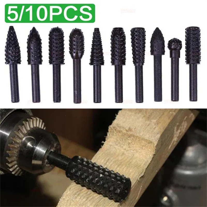 5PCS/10PCS 6mm Shank Rotary Bu - Woodworking Files And Rasps 评论和价格