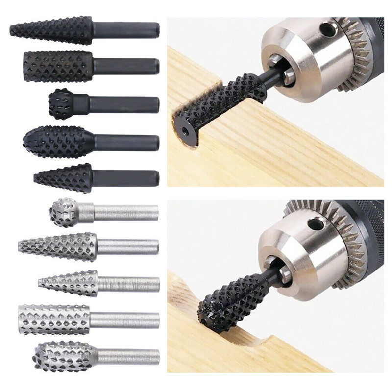 5PCS/10PCS 6mm Shank Rotary Bu - Woodworking Files And Rasps 评论和价格