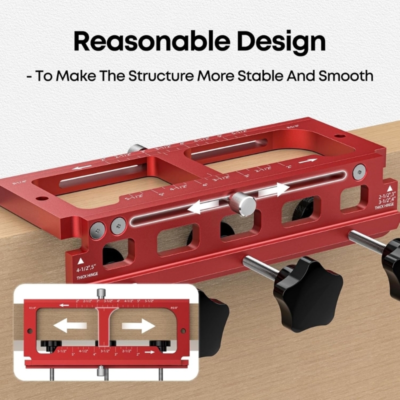 203F Door Hinge Mortiser Hinge - Woodworking Router Templates 评论和价格