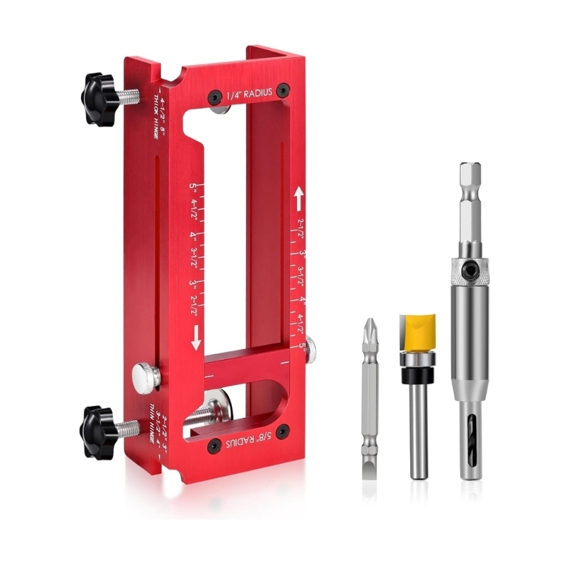 203F Door Hinge Mortiser Hinge - Woodworking Router Templates 评论和价格