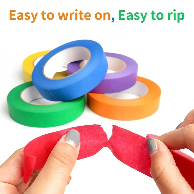 6 Rolls of Colored Masking Tap - Woodworking Mask 评论和价格