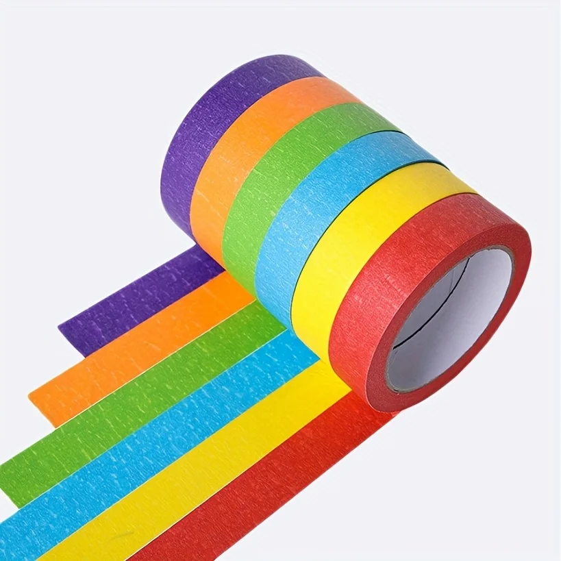 6 Rolls of Colored Masking Tap - Woodworking Mask 评论和价格