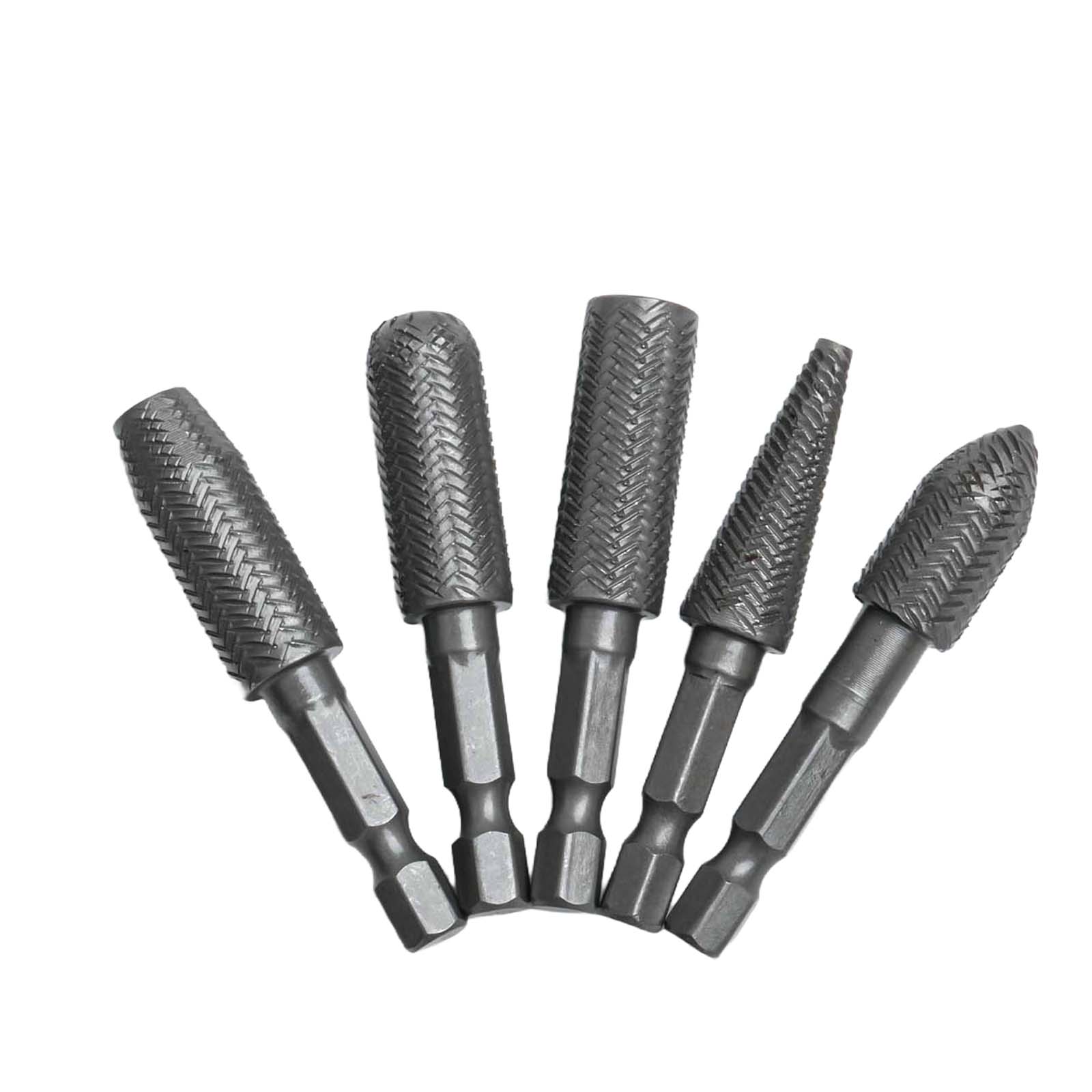 5Pcs Rotary Rasp 1/4inch Hex S - Woodworking Files And Rasps 评论和价格