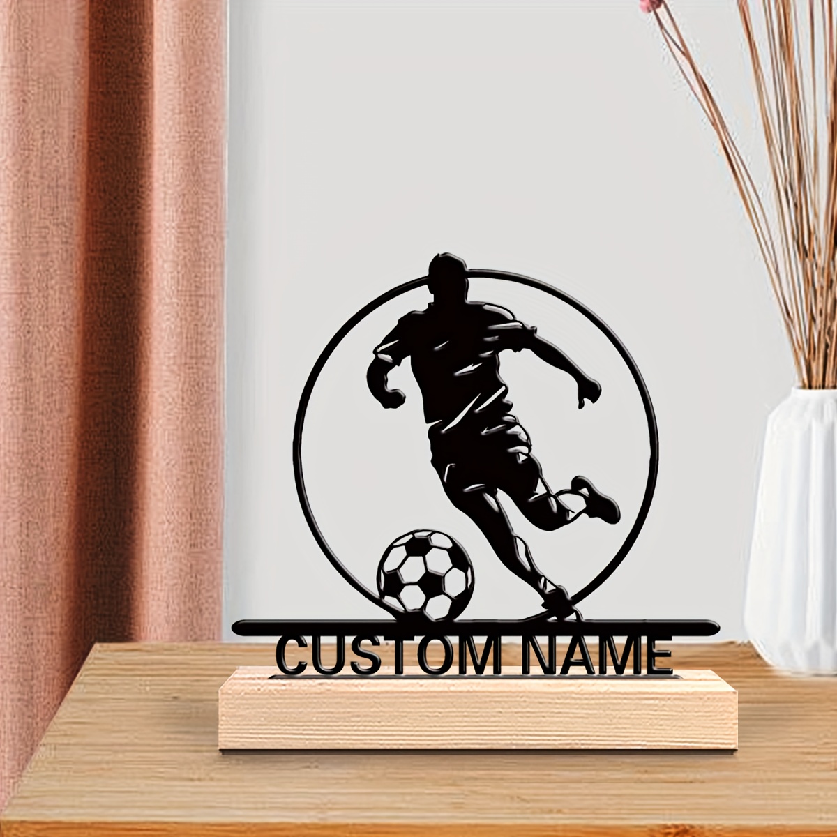 Custom Soccer Player Metal Sta - Woodworking School 评论和价格