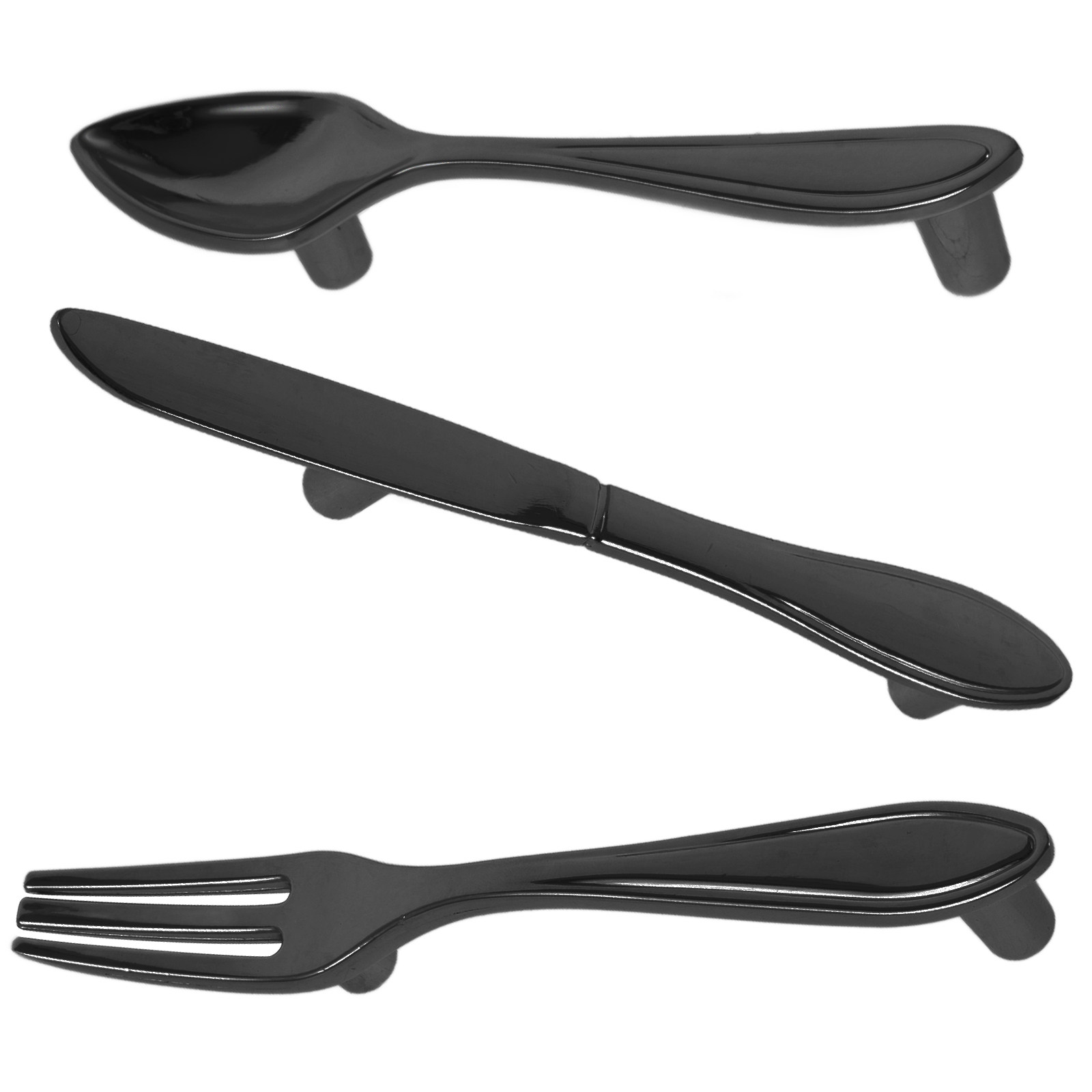3Pcs Cutlery Inspired Cabinet  - Woodworking Inspiration 评论和价格