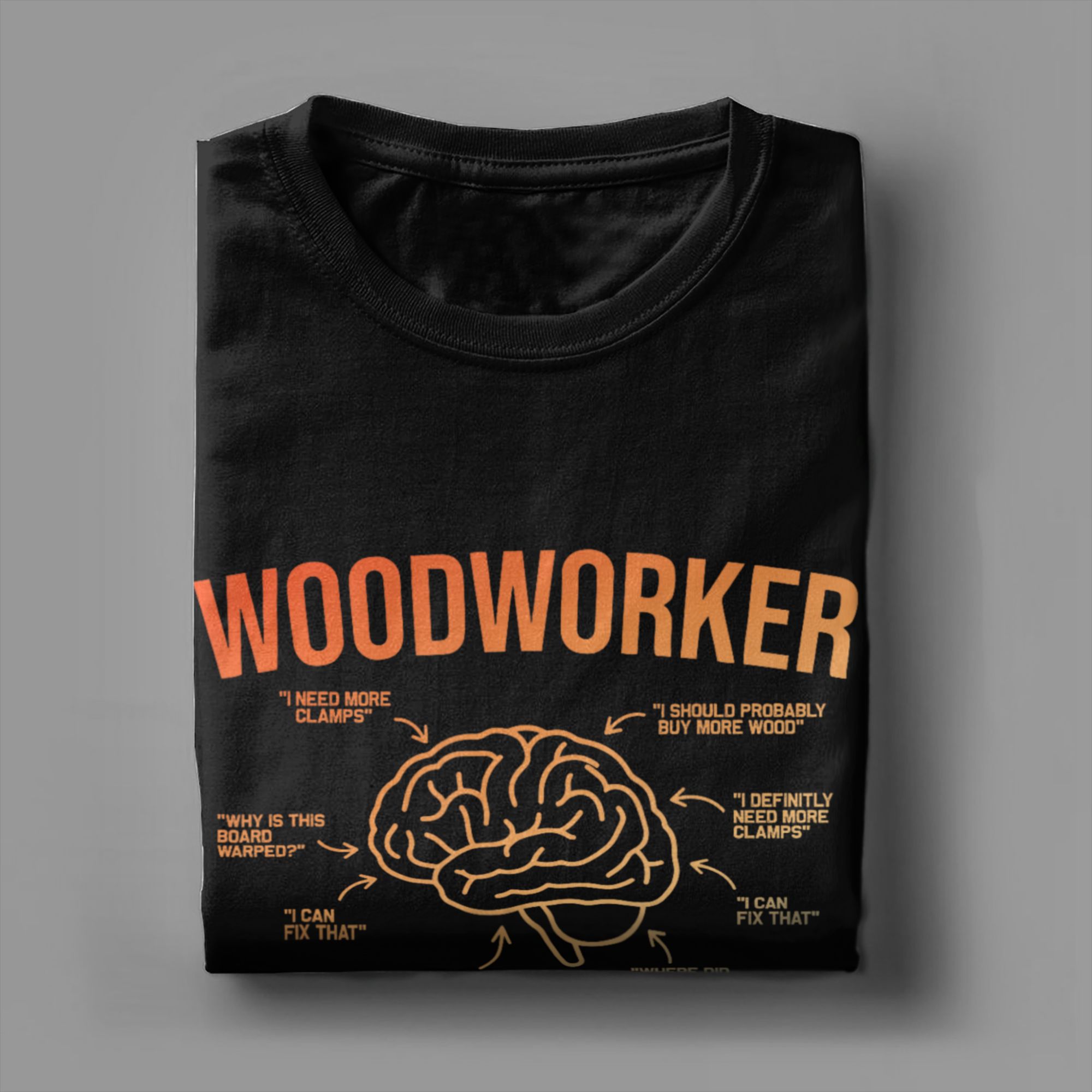 Men T-Shirt Woodworker Brain F - Woodworking Gift Ideas 评论和价格