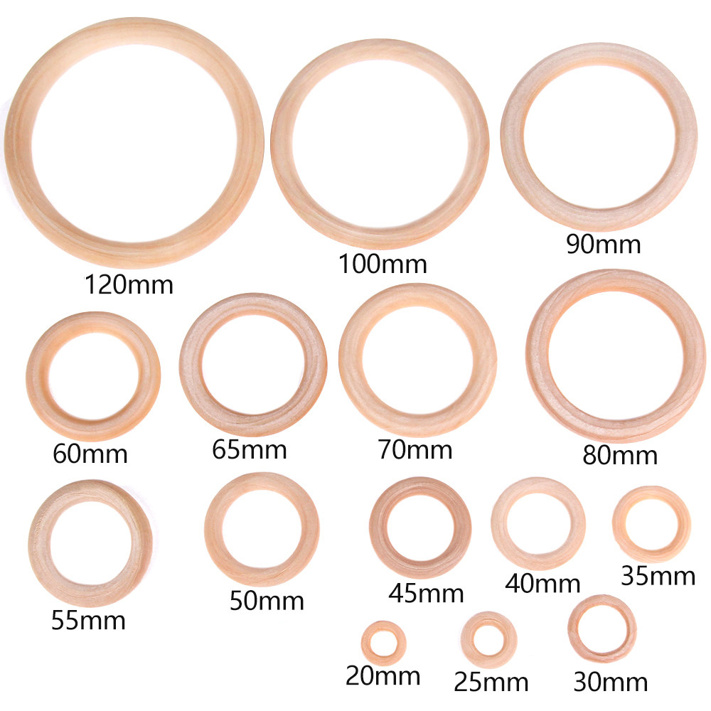 Blank Wood Hoops Round Wooden  - Woodworking Xmas Decorations 评论和价格