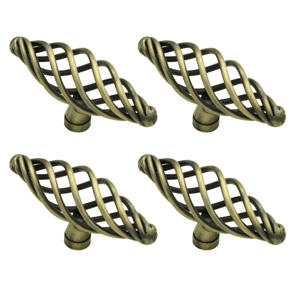 4Pcs Alloy Door Pull Knobs Bir - Woodworking Inspiration 评论和价格