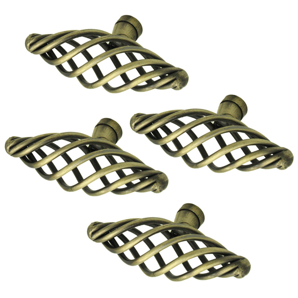 4Pcs Alloy Door Pull Knobs Bir - Woodworking Inspiration 评论和价格
