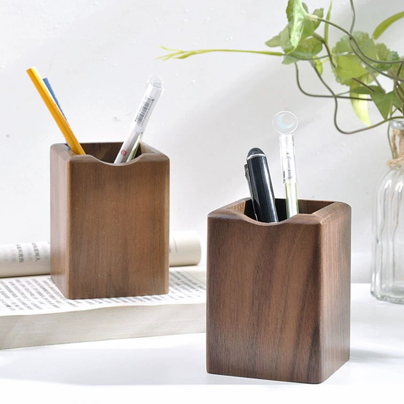 Natural Walnut Pen Holder Wood - Woodworking School 评论和价格