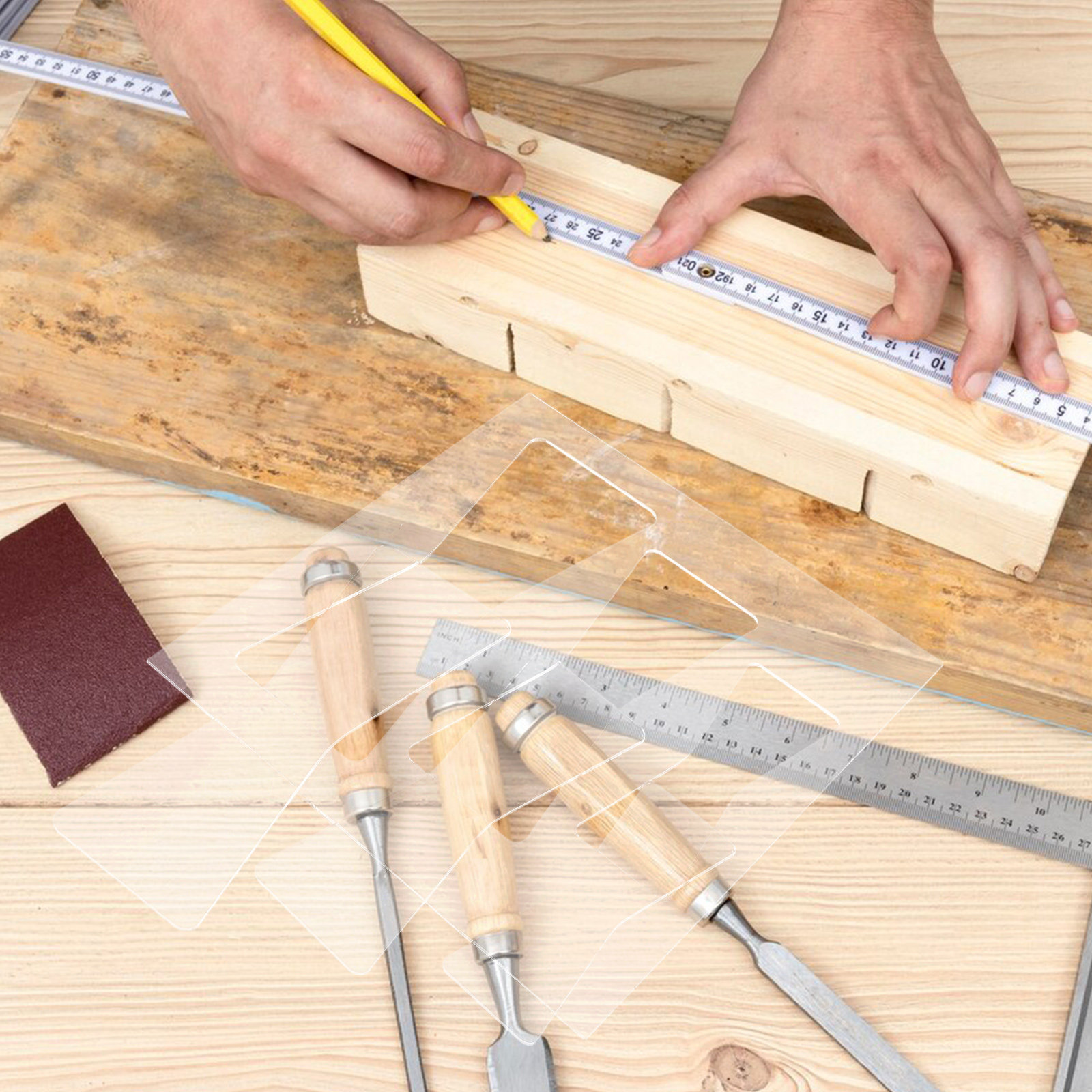 2Pcs Acrylic Woodworking Templ - Woodworking Router Templates 评论和价格