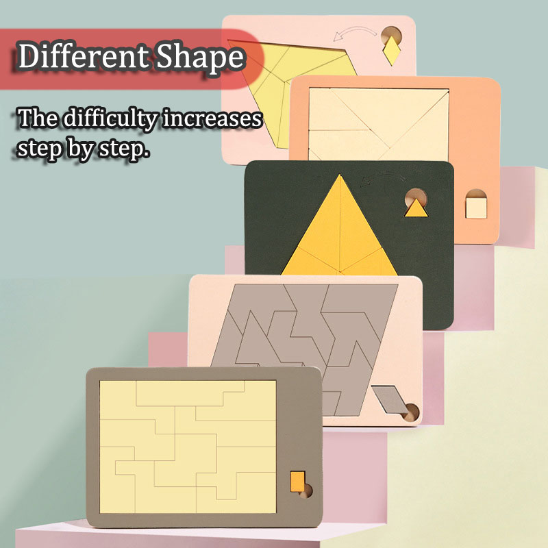 Wooden Geometric Puzzles Chall - Woodworking For Beginners 评论和价格