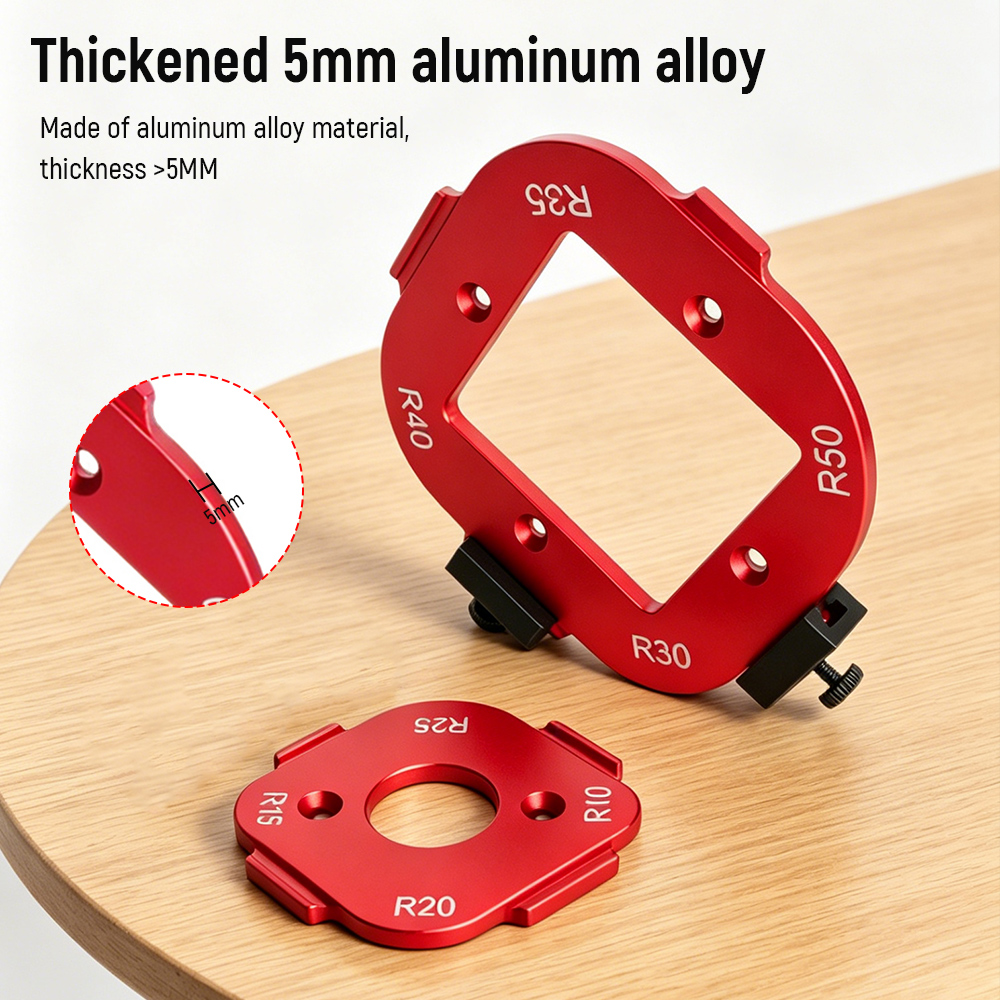 Aluminum Round Corner Radius T - Woodworking Router Templates 评论和价格