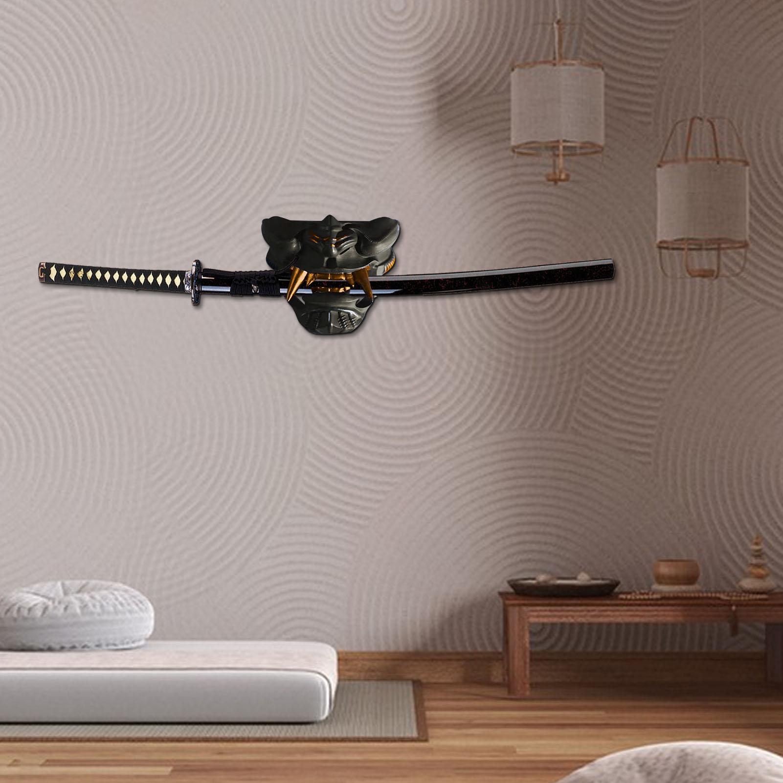 Wall Mount Wooden Sword Stand  - Woodworking Mask 评论和价格