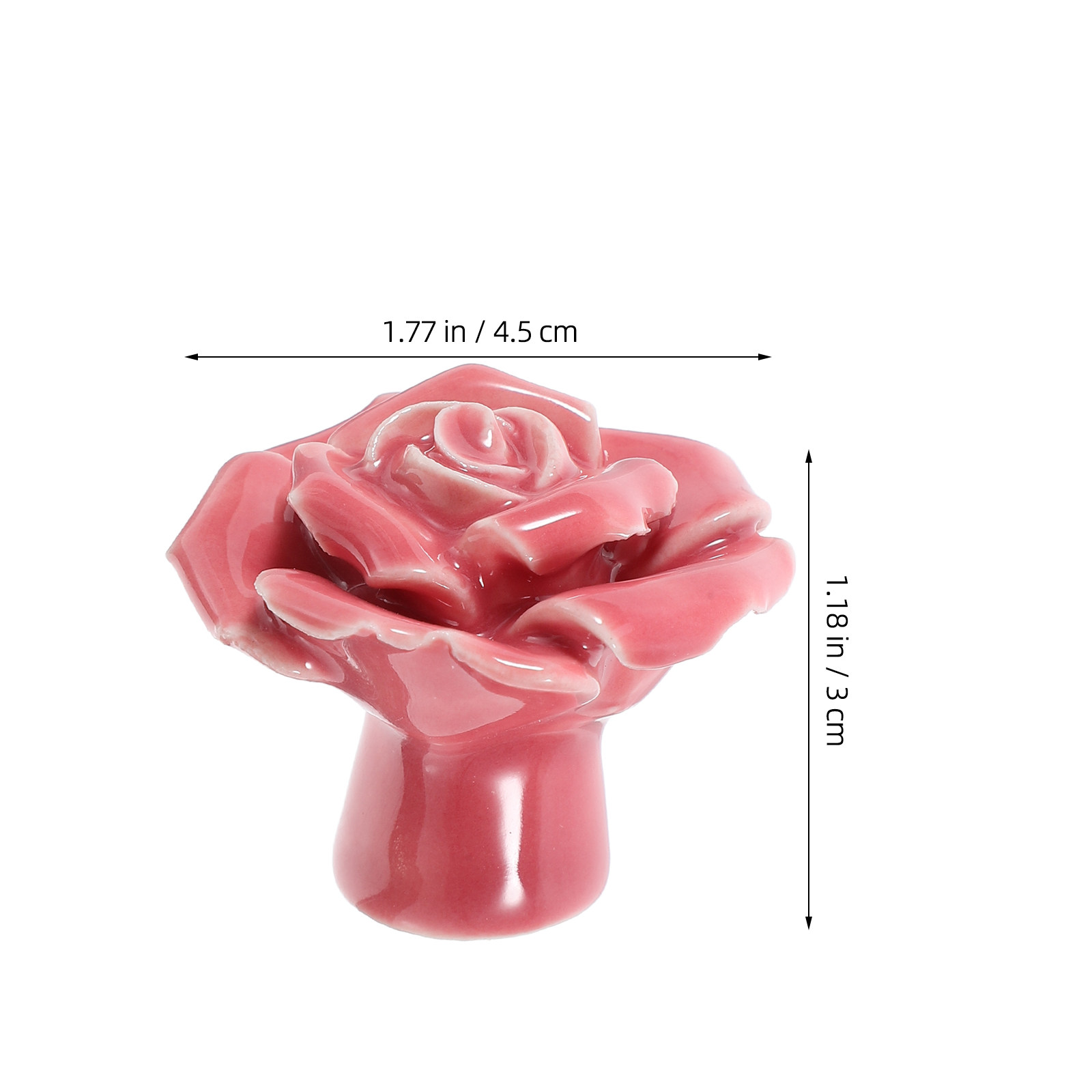 2Pcs Rose Inspired Ceramic Kno - Woodworking Inspiration 评论和价格